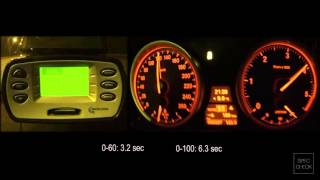 BMW X6 40d E71 0100 racelogic acceleration 402m [upl. by Nwaf]