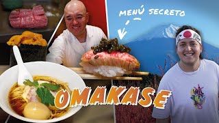 Menú secreto en JAPÓN 🇯🇵 OMAKASE y comida japonesa 🍜🎌 [upl. by Airdnalahs17]