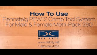 How To Use Rennsteig PEW12 Crimp Tool System MetriPack [upl. by Remde598]