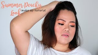 SUMMER PEACH MAKE UP TUTORIAL [upl. by Robinet]