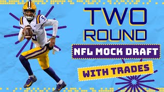 2 ROUND 2024 NFL Mock Draft WITH TRADES  2024 NFL Mock Draft [upl. by Huntington]