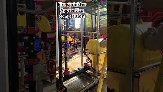 Fire sprinkler competition firesprinkler sprinklerfitter firesprinklereducation [upl. by Alleirbag514]