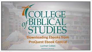 How to Download Ebooks from ProQuest ebook Central [upl. by Ainad]