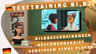 Bildbeschreibung Deutsch B1 Beschwerdebrief B2 gemeinsam etwas planen Testvorbereitung  Dialoge [upl. by Irrem88]