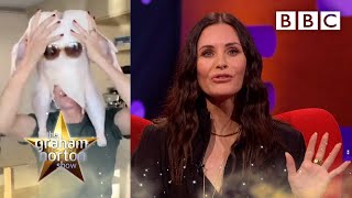 Courteney Cox on THAT scene with the turkey  The Graham Norton Show  BBC [upl. by Anawek]