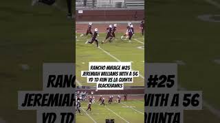 CIF SS FOOTBALL 2024 LA QUINTA BLACKHAWKS VS RANCHO MIRAGE RATTLERS 101824 [upl. by Eerej]