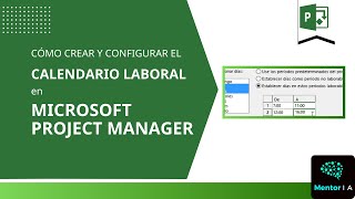 Cómo crear un calendario laboral en Project Manager [upl. by Adnac]