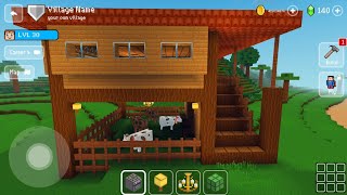 Village Farm House  Block Craft 3d Building Simulator Games for Free [upl. by Silyhp]