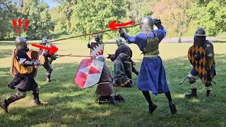 Medieval War Strategy SCA Armored Melee Practice Review [upl. by Cirri231]