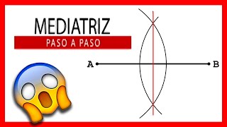 🔥 Como hacer la MEDIATRIZ de un segmento 💪 MEDIATRIZ PASO A PASO 🏆 Dibujo Técnico FÁCIL Y RÁPIDO [upl. by Anaicul]