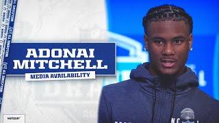 2024 NFL Draft Night 2  Adonai Mitchell Media Availability [upl. by Terrel896]