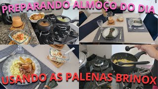 Preparando almoço nas panelas Brinox  Fiz um galeto delicioso [upl. by Hanavas]