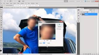 60 Second Photoshop Tutorial  Blur Faces and License Plates HD [upl. by Randall297]