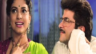 Juhi Chawla sings for Anil Kapoor  Andaz Comedy Scene 1822 [upl. by Nysilla858]