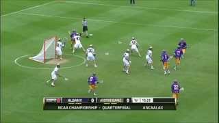 Lacrosse Film Room Lyle Thompson vs Notre Dames Matt Landis [upl. by Oremoh]