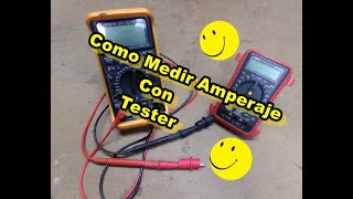 Como Medir Amperaje Con Tester Comun [upl. by Mcclenaghan]