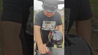 Helmet test Motorcycle helmet One helmet and one belt Safety is always there New national standa [upl. by Coltun]