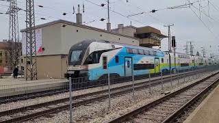 Wien Hütteldorf WB 913 WESTbahn train Salzburg Hbf  Wien Westbahnhof EMU nr 621 [upl. by Shue]