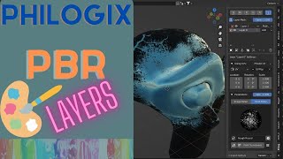 Philogix PBR Painter Pro Layers 3dslasher blendertutorial pbrpaintertutorial [upl. by Ynneg315]