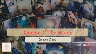 ✨Queen Of The Moon Oracle Deck ✨Flip Through [upl. by Boatwright]