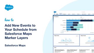 Add New Events to your Schedule from Salesforce Maps Marker Layers  Salesforce Maps [upl. by Nesiaj]