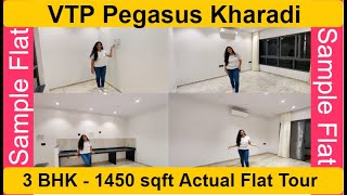 VTP Pegasus Kharadi 3 BHK  Actual Flat Tour  VTP Euphoria  Pegasus Kharadi Pune [upl. by Helga]