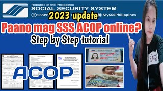 Paano mag comply sa SSS ACOP online 2023 update [upl. by Ennaitak619]