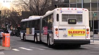 MTA Bus SPECIAL New Flyer D60 5604 Q10 LTD leaving Kew Gardens [upl. by Castor]