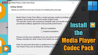 How to Install the Media Player Codec Pack of Windows [upl. by Ssor]