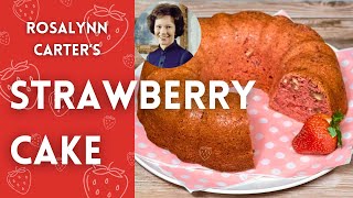 I Made Rosalynn Carter’s Strawberry Cake  Ginger Snap Kitchen [upl. by Ailimac]