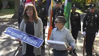 Hempstead Town Honors Fallen Hero Kenneth W Rossello with Street Dedication [upl. by Ethbun]