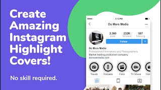 How to create Instagram highlight covers [upl. by Januarius]