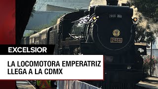 La locomotora “La Emperatriz” llega a Polanco CDMX [upl. by Hashum]