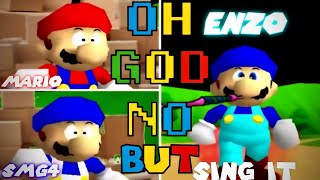 SAY HAPPY BIRTHDAY OH GOD NO But Mario SMG4 and Enzo Sing It FNF Mario’s Madness Mod [upl. by Bullock]