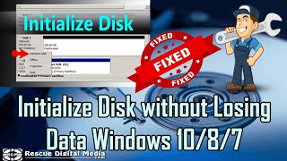 How to Initialize Disk Without Losing Data Working Solutions Rescue Digital Media [upl. by Parks999]