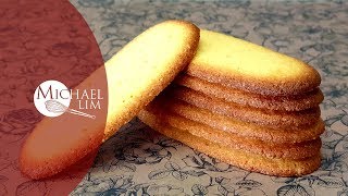 Cats Tongue Cookies  Langue De Chat [upl. by Ettezel548]