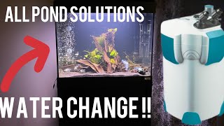 All pond solutions 1000ef canister filter and how I do aquarium water change [upl. by Yvonner]