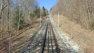 Standseilbahn 250001 Biel  Magglingen Bergfahrt  Funicular [upl. by Adnamahs]