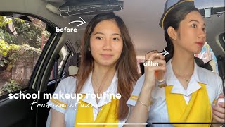 Tourism student school makeup routine  Angelica Marañon [upl. by Coveney675]