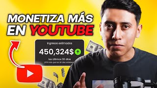 Cómo AUMENTAR la monetización de un canal en YouTube NUEVO MÉTODO 2024 [upl. by Esiuqcaj]