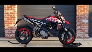 Ducati Hypermotard 950 RVE Exhaust Sound  Arrow Full System [upl. by Nahtahoj]