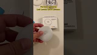 Led Lamba Gece Lambası Sensörlü Lamba shorts Lamba [upl. by Llertac]