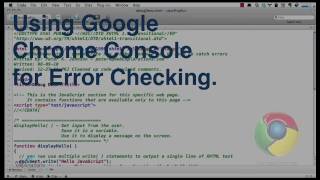 Using Google Chrome Developer Console [upl. by Sumner495]