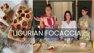 Homemade Ligurian Focaccia  Classic amp Easy Italian Recipe [upl. by Aisnetroh]