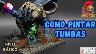 🌀Como pintar TUMBAS de CEMENTERIO Dioramas Warhammer [upl. by Hoo]