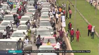 Protests in Nigeria over South Africa xenophobic attacks [upl. by Valentin]