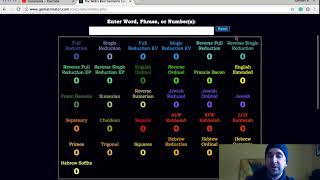 Part 1 How to use Gematrinator com and its numerous English Gematria amp Hebrew ciphers [upl. by Corbett]