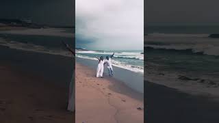 Pre wedding shoot 🥰😍tampara lake with beautiful clouds 🌧️ music song bollywood travel love [upl. by Cottle]