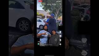 Big u pulls up on spider loc’s fade in a crip hood [upl. by Anais]