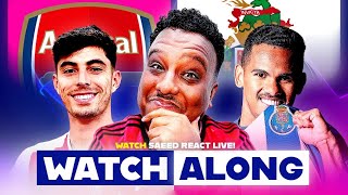 LIVE SAEED TV HATEALONG ARSENAL VS PORTO  CHAMPIONS LEAGUE ROUND OF 16 [upl. by Renruojos]